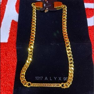 Alyx Gold-Tone Logo Engraved Necklace